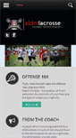 Mobile Screenshot of alderlacrosse.org