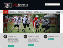 Tablet Screenshot of alderlacrosse.org